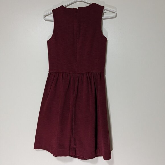 *3/$10* J. Crew Factory Jumper Dress Burgundy Size XXS - Picture 6 of 6